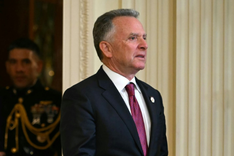 L'envoyé spécial pour le Moyen-Orient, Steve Witkoff, lors de la conférence de presse du président américain et du Premier ministre israélien à la Maison Blanche, le 4 février 2025. ( AFP / ANDREW CABALLERO-REYNOLDS )