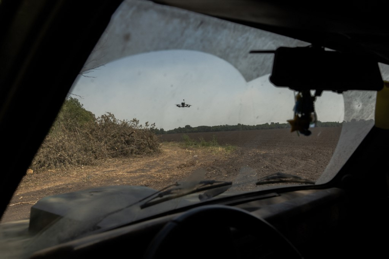 Un drone FPV dans une mission près de Dnipropetrovsk, en juillet 2025 (illustration) ( AFP / ROMAN PILIPEY )