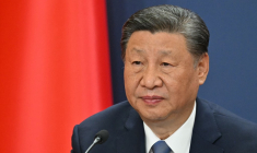 Xi Jinping, à Belgrade, le 8 mai 2024 ( AFP / ELVIS BARUKCIC )