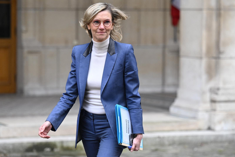 Agnès Pannier-Runacher à Paris le 20 février 2024. ( AFP / BERTRAND GUAY )