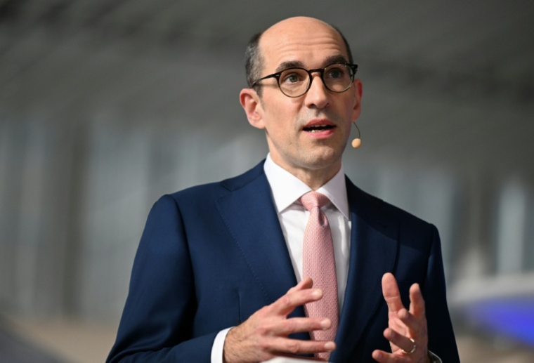 Le directeur financier de Lufthansa, Till Streichert, à Francfort en Allemagne le 6 mars 2026 ( AFP / Kirill KUDRYAVTSEV )