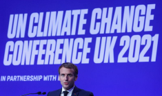 COP26: MACRON APPELLE LES GROS ÉMETTEURS À REHAUSSER LEURS AMBITIONS