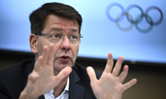 Patrice Vergriete, à Paris, le 13 juin 2024 ( AFP / JULIEN DE ROSA )