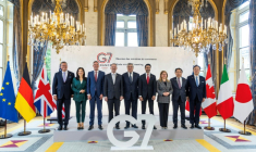 Les ministres du Commerce du G7 réunis à Paris le 6 mai 2026   ( POOL / Christophe PETIT TESSON )
