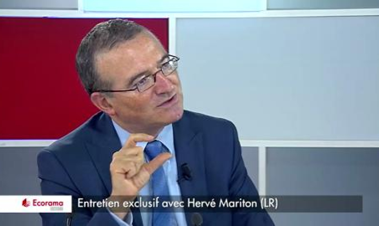 "En France, même les libéraux ont une vision très étatiste" de l'économie selon Hervé Mariton (LR).(VIDEO)