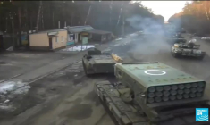 EN IMAGES : les premiers bombardements en Ukraine