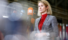 La cheffe de la diplomatie de l'Union européenne Kaja Kallas à Bruxelles, le 29 janvier 2026 ( AFP / SIMON WOHLFAHRT )