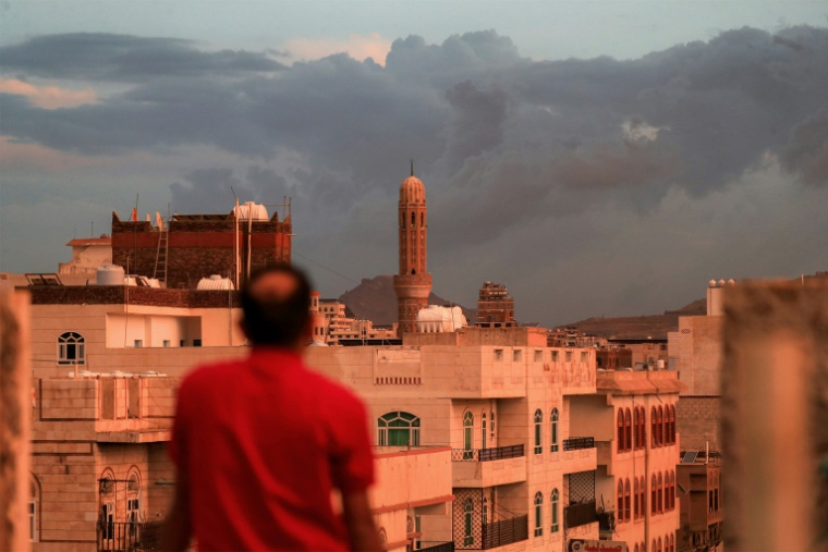 Vue de Sanaa, contrôlée par les Houthis, au Yemen, le 13 octobre 2026 ( AFP / Mohammed HUWAIS )