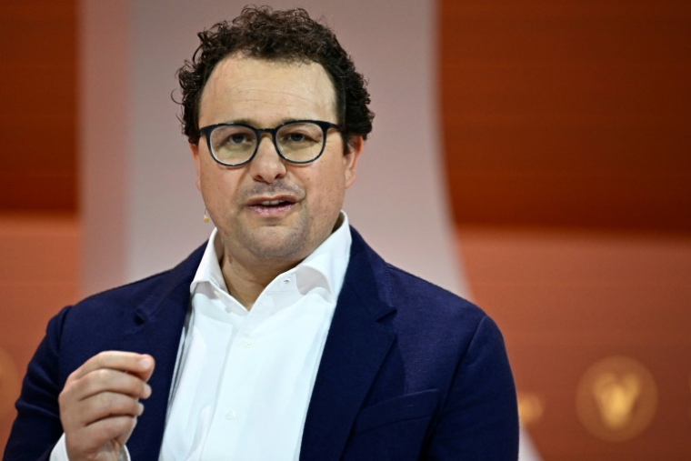 Dario Amodei, patron et cofondateur d'Anthropic, au salon Vivatech, le 22 mai 2024 à Paris ( AFP / JULIEN DE ROSA )