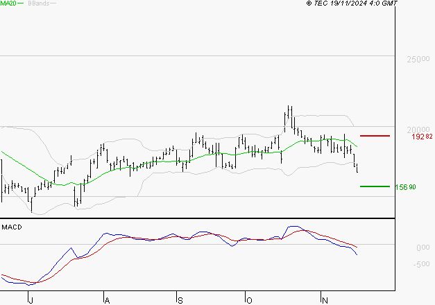 SARTORIUS STEDIM BIOTECH : La tendance baissière peut reprendre