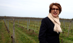 Annie Genevard, ministre de l'Agriculture, à Saint Laurent d’Arce le 20 mars 2025. ( AFP / ROMAIN PERROCHEAU )