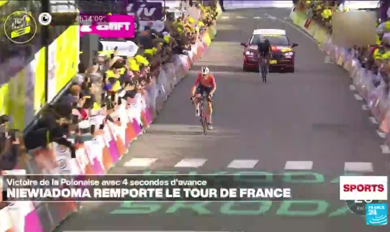 Cyclisme : la Polonaise Katarzyna Niewiadoma remporte son premier Tour de France