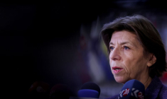 La ministre française des affaires étrangères Catherine Colonna lors d'une réunion à Bruxelles, en Belgique