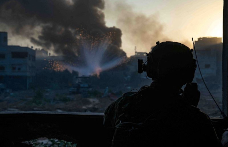 Un soldat israélien dans la bande de Gaza