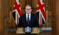 Le Premier ministre britannique Keir Starmer fait une déclaration après une réunion d'urgence de son cabinet sur Gaza, à Londres le 29 juillet 2025  ( POOL / Toby Melville )