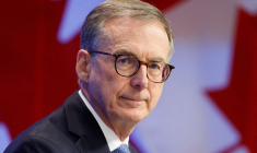Le gouverneur de la Banque du Canada, Tiff Macklem, lors d'une conférence de presse à Ottawa
