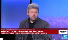 Réélection d'Emmanuel Macron, l'élection présidentielle en France.