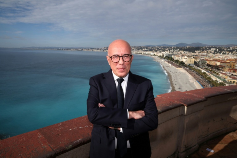 Le député niçois Éric Ciotti, président de l'UDR et candidat à l'élection municipale de mars à Nice, le 22 février 2026 à Nice ( AFP / Valery HACHE )