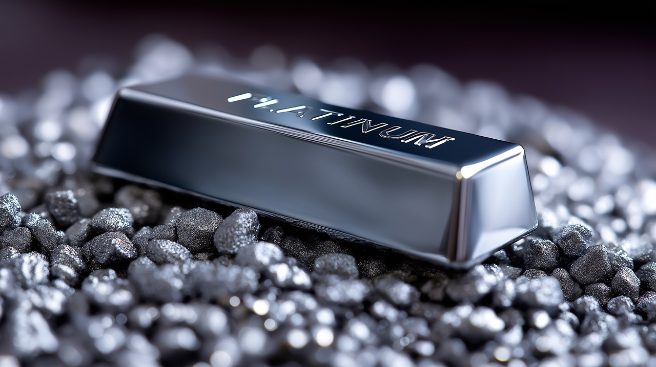 Un lingot de platine. (Crédits: Adobe Stock / image générée pa)