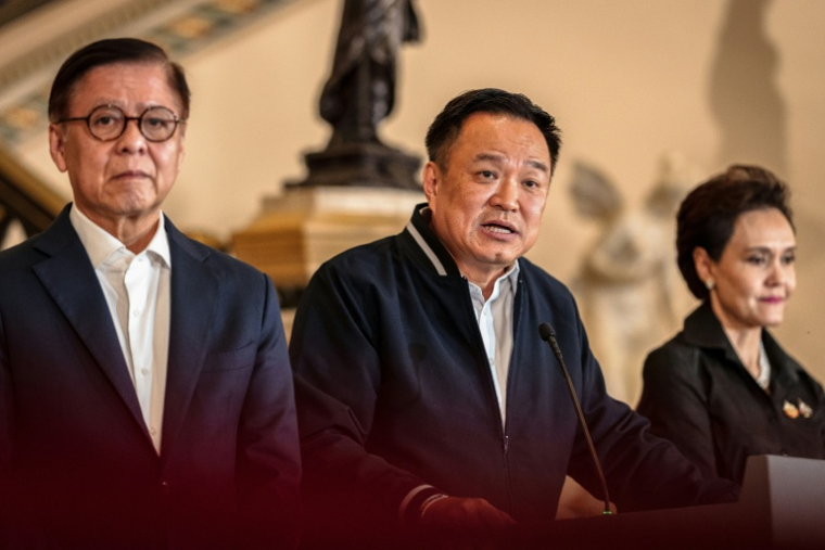 Le Premier ministre thaïlandais s'exprime à Bangkok, le 12 décembre 2025 ( AFP / Chanakarn Laosarakham )