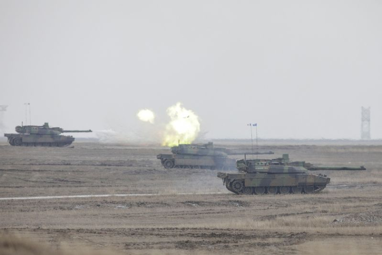 Exercice militaire du groupement tactique de l'OTAN dirigé par la France en Roumanie