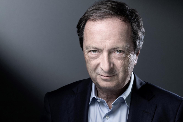 Michel-Edouard Leclerc à Paris le 24 mars 2021. ( AFP / JOEL SAGET )