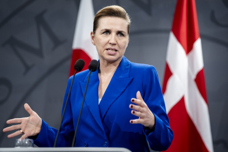 Mette Frederiksen à Copenhague, au Danemark, le 10 janvier 2025. ( Ritzau Scanpix / MADS CLAUS RASMUSSEN )