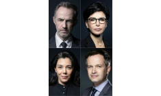 Emmanuel Grégoire, Rachida Dati, Sophia Chikirou et Pierre-Yves Bournazel ( AFP / JOEL SAGET )