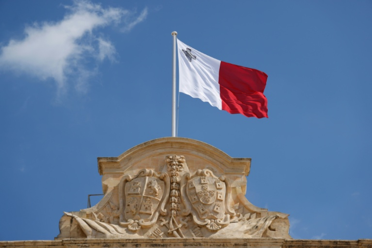Drapeau maltais, le 29 septembre 2023 à La Valette  ( AFP / Ludovic MARIN )