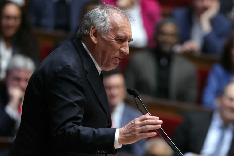 François Bayrou, le 14 janvier 2025, à l'Assemblée nationale ( AFP / THOMAS SAMSON )