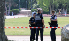 Photo de l'endroit d'une attaque au couteau à Annecy