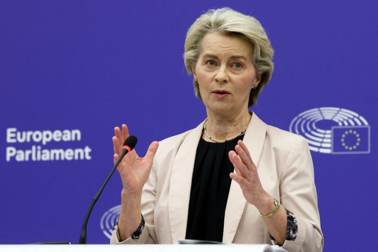Le Parlement européen vote sur l'approbation de la nouvelle Commission européenne, à Strasbourg