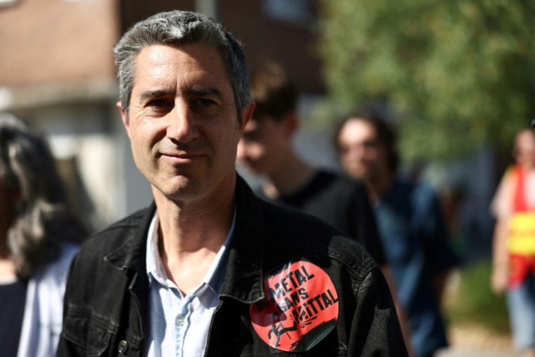 François Ruffin à la manifestation de Dunkerque, dans le Nord, le 1er mai 2025 ( AFP / Sameer AL-DOUMY )