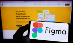 Le logo de Figma sur un écran de smartphone (Crédits: Adobe Stock)