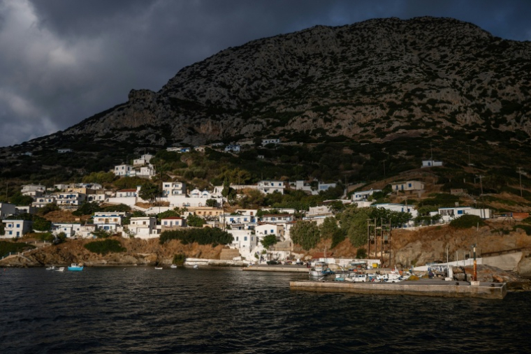 L'île de Thymaina, sur la mer Egée en Grèce, le 23 septembre 2026 ( AFP / Angelos TZORTZINIS )