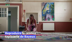 Recréer la tapisserie de Bayeux: le défi d'une artiste basée en Angleterre