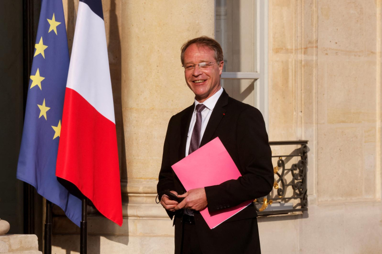 François Asselin, président de la Confédération des petites et moyennes entreprises (CPME) ( AFP / LUDOVIC MARIN )