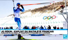 JO de Pékin : exploit du biathlète français Quentin Fillon Maillet