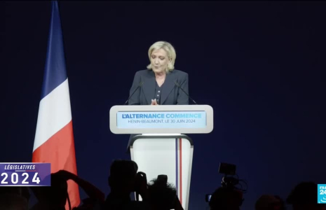 Législatives : "La démocratie a parlé", estime Marine Le Pen, réélue dès le premier tour