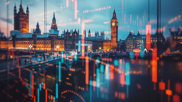 Bourse britannique (Crédits: Adobe Stock - Image générée par IA)