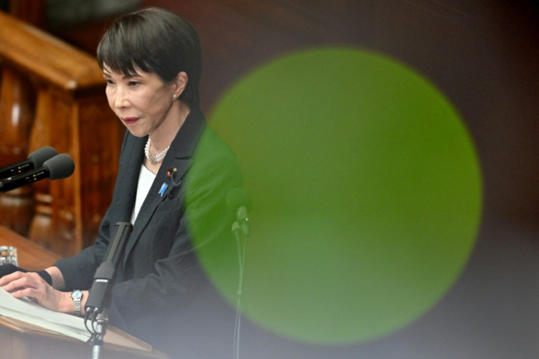 La première ministre Sanae Takaichi le 20 février 2026 à Tokyo au Japon ( AFP / Kazuhiro NOGI )