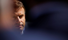 Le président Emmanuel Macron visite le parc éolien offshore de Saint-Nazaire
