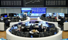 Graphique de l'indice boursier allemand DAX (Deutscher Aktienindex) à la Bourse de Francfort