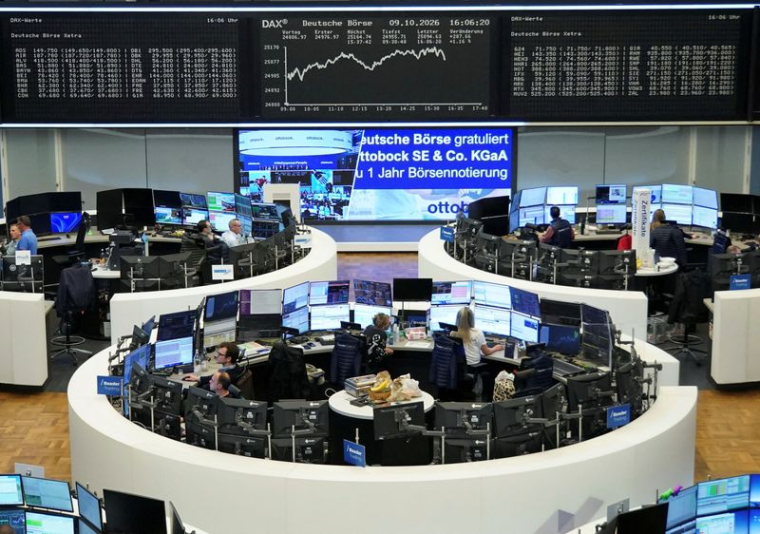 Graphique de l'indice boursier allemand DAX (Deutscher Aktienindex) à la Bourse de Francfort