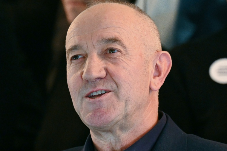 Le président de l'Académie Goncourt Philippe Claudel lors de l'attribution du prix, le 4 novembre 2025 à Paris ( AFP / Bertrand GUAY )