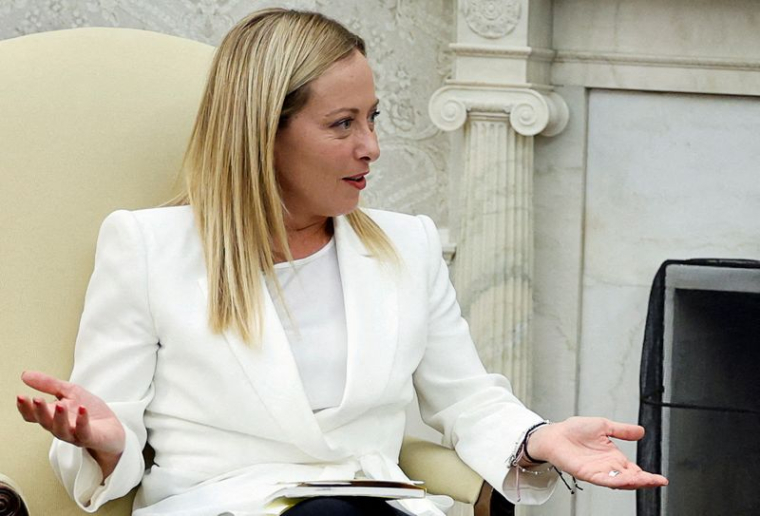 Photo d'archives du premier ministre italien Giorgia Meloni à Washington, aux États-Unis