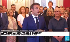 Emmanuel Macron à Annecy: "S'attaquer à des enfants est l'acte le plus barbare qui soit"