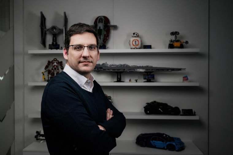 Olivier De La Clergerie, directeur général de Groupe LDLC ( AFP / JEFF PACHOUD )