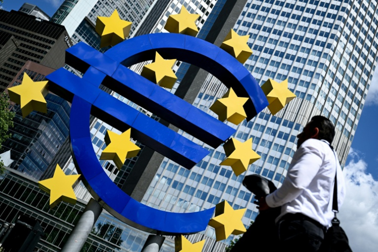La BCE avait relevé le 11 juin le taux de dépôt, inchangé depuis juillet 2025, d'un quart de point à 2,25% ( AFP / Kirill KUDRYAVTSEV )