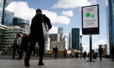 Le quartier financier et d'affaires de La Défense à Paris